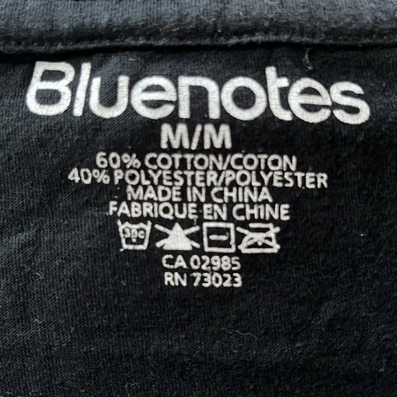 Bluenotes Mens Long-sleeved T-shirt with Hood Size Medium - Picture 3 of 3